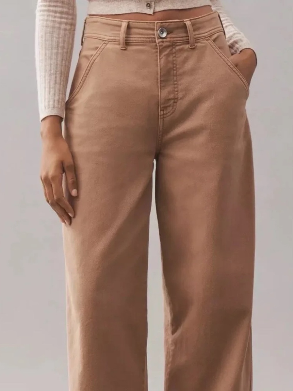 Anthropologie The Mason High-Rise Relaxed Gaucho Ankle Pants by Pilcro - Picture 4 of 4